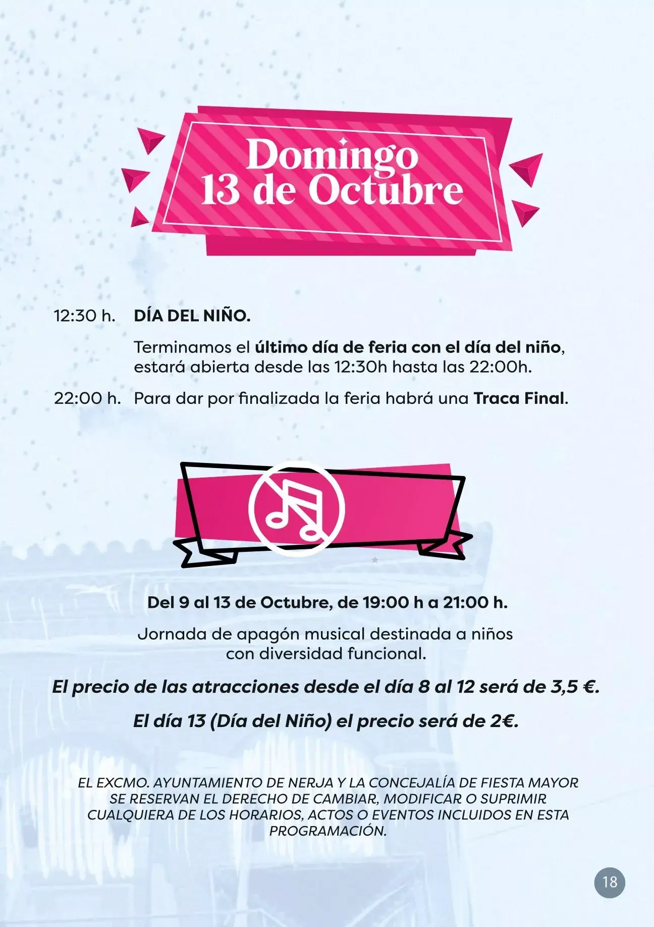 Program Nerja 13 oktober spanska