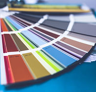 Paleta de colores de pintura