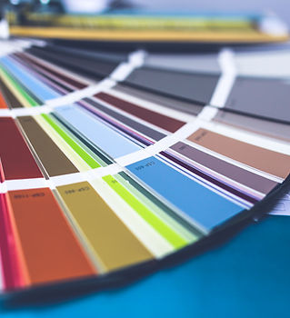 Paleta de colores de pintura