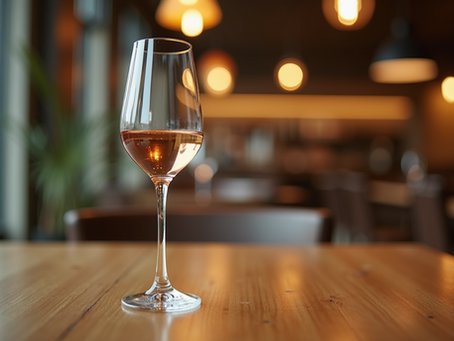 A glass of wine on a wooden table symbolizing Christian reflection on alcohol