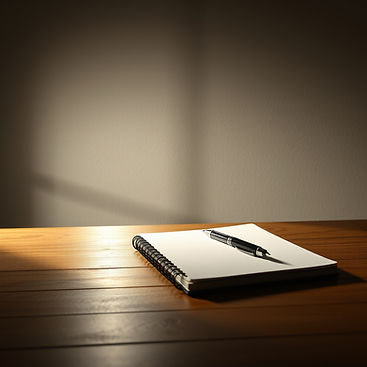 photo realistic image that shows penumbra light and shadows in background and table with w