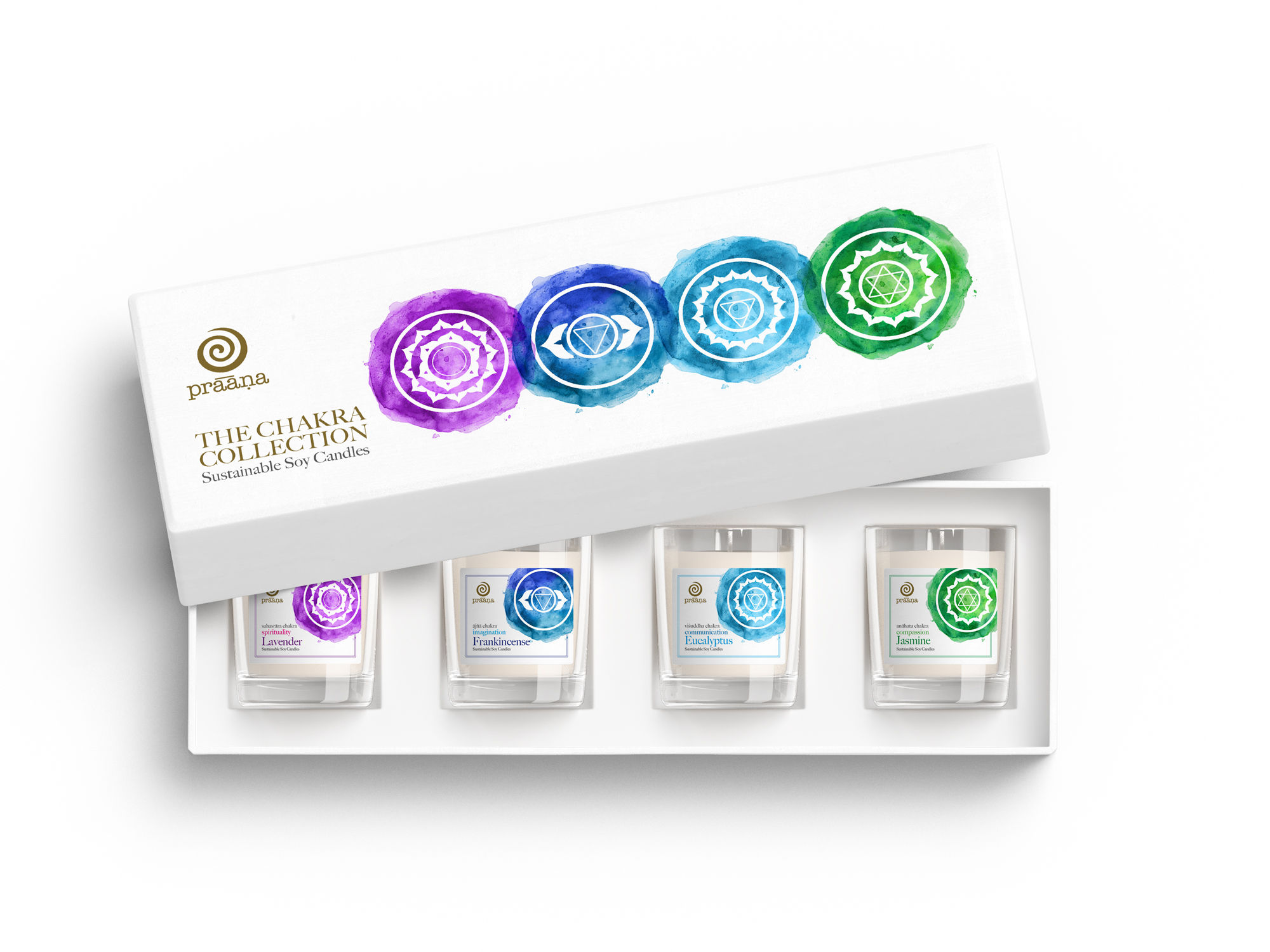 Love & Spirituality Set of 4 Aroma Votive Candles