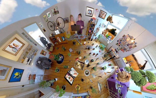 Witness a meta-work exploring the potential realities beyond virtual meetings in Naked Windows, a modern still life captured by Anne Fehres & Luke Conroy