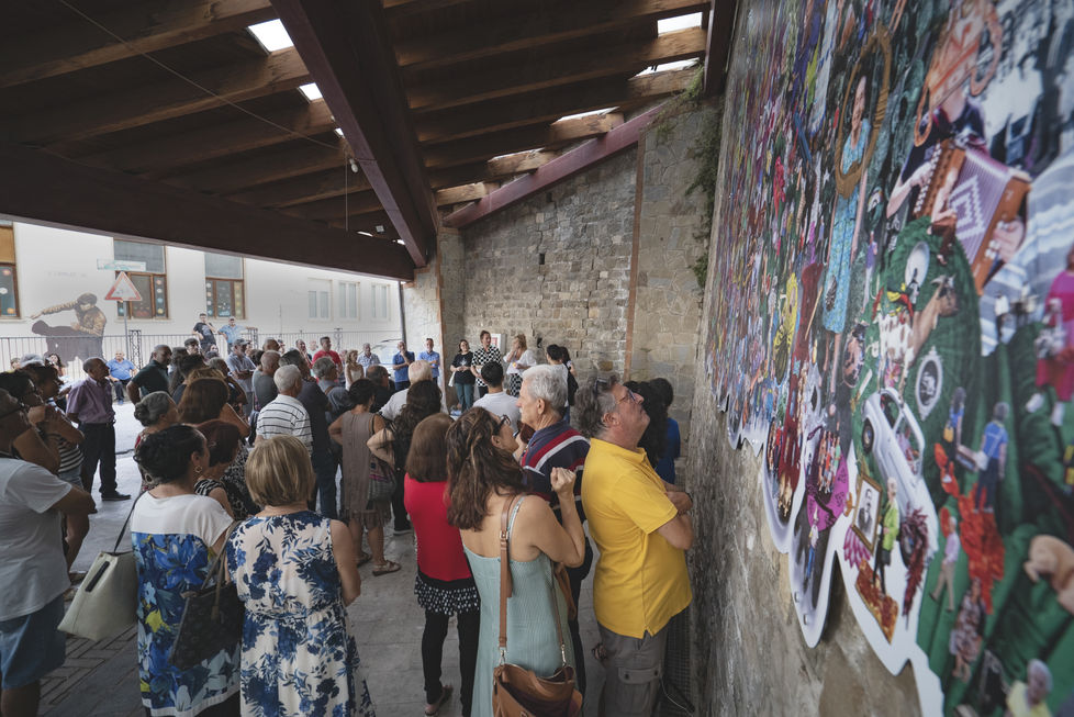 Digital photo montage created by the collaborative efforts of visual artist Luke Conroy and documentary filmmaker Anne Fehres, showcasing an array of community stories and objects