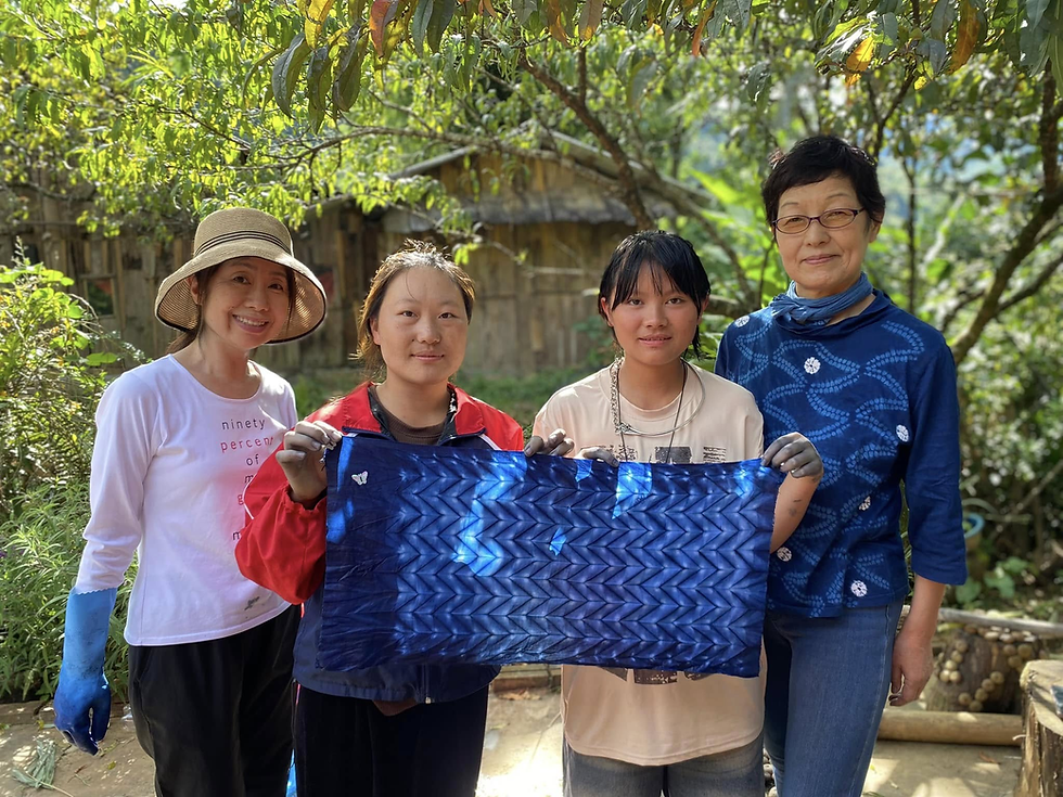 Dyeing indigo experience 100% authentic