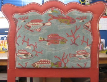 Custom Shaped Uphostered headboard
