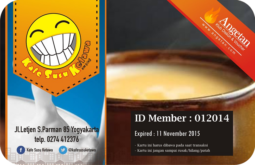 Sample Kartu Loyalty Kafe Susu