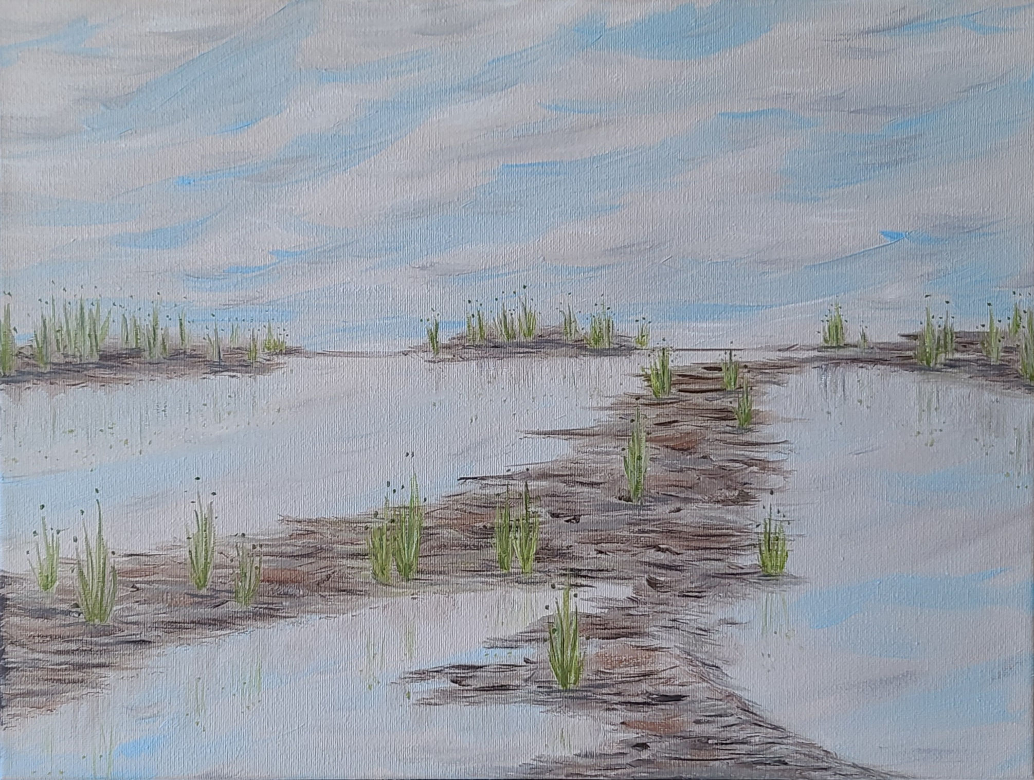 Ice Valley - 12 x 16, Oil on Canvas