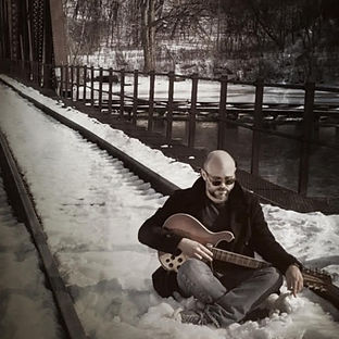 Musician/composer, Cory Zilisch, on site for a Album Cover shoot.