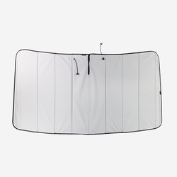 Grey van rear door storage panels