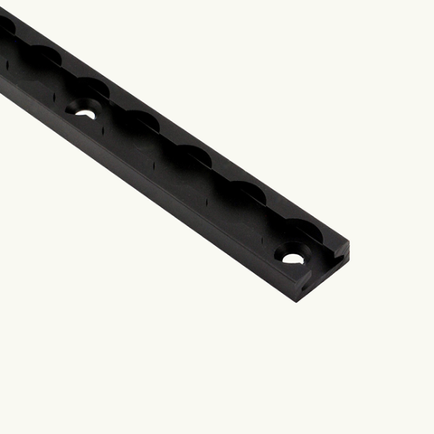 Black L-track single stud with hook