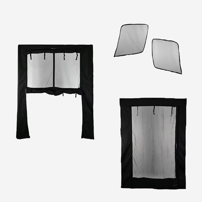 Black mesh window screens for van privacy