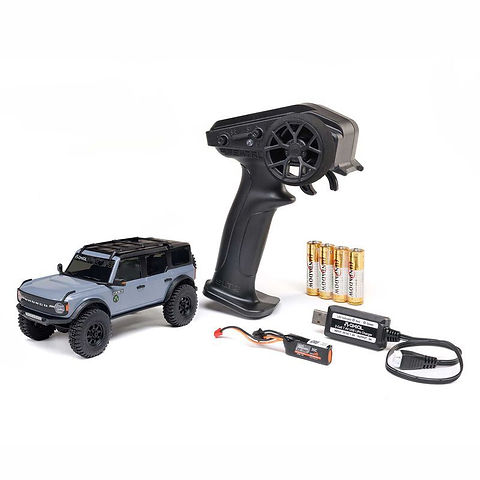 アキシャル　1/30 SCX30 FORD BRONCO Axial 1/30 SCX30 Ford Bronco 4X4 RTR Brushed Rock Crawler (Battery