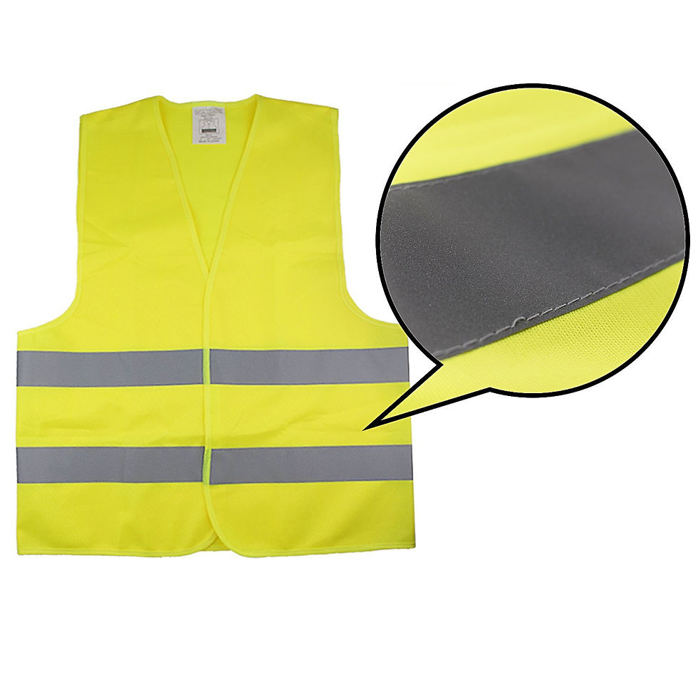 Thumbnail: LIHAO Emergency Car Kit- Warning Triangle, Gloves, Safety Vest - Set of 3
