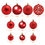 縮圖：Naler Assorted Christmas Balls Shatterproof Christmas Ornaments Set Decorative