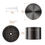 Thumbnail: Golden Bell 4-Piece 2" Herb Grinder Nickel Black - Alloy