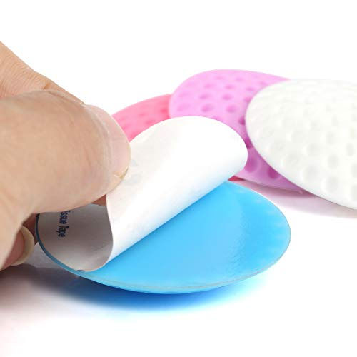 縮圖：Kesote 10 Pcs Silicone Door Handle Bumper Self Adhesive Wall Protector Round Doo