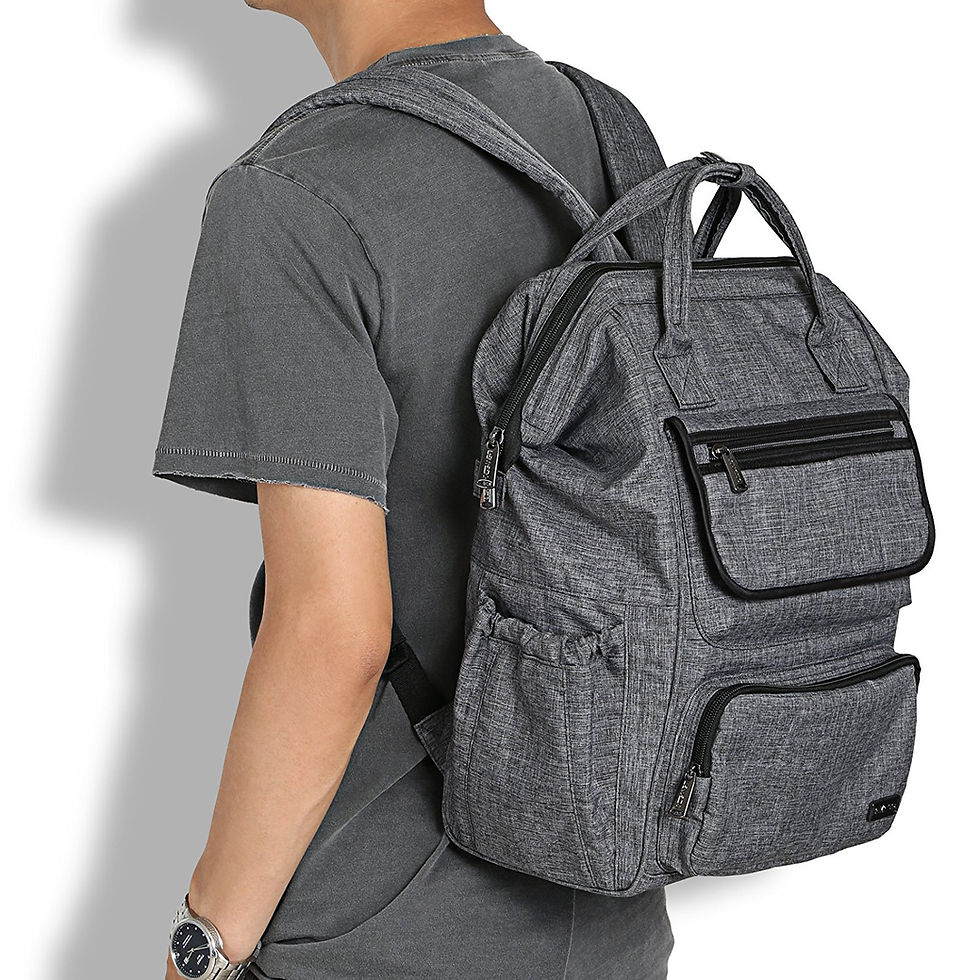 縮圖：LEMESO Laptop Backpack, Travel Laptop Backpack Women Men Student For Hiking Camp