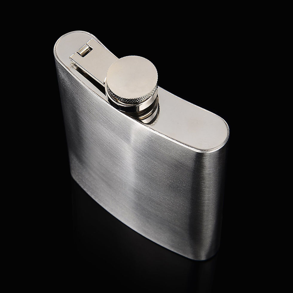 Thumbnail: LIHAO Stainless Steel Hip Flask and Funnel Set, 7 oz - Leak Proof