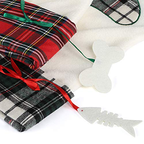 縮圖：Kesote Xmas Stocking Large Pet Stockings Xmas Shaped Dog Paw for Home Decoratio