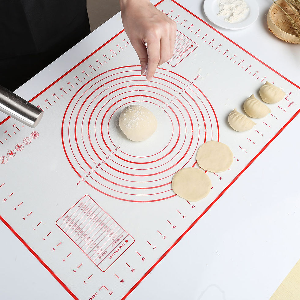 縮圖：GWHOLE Large Silicone Baking Mat Non Stick Dough Mat with Measurement