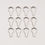Thumbnail: LIHAO 12 Piece Set Rustproof Stainless Steel Shower Curtain Rings Hooks for Bath
