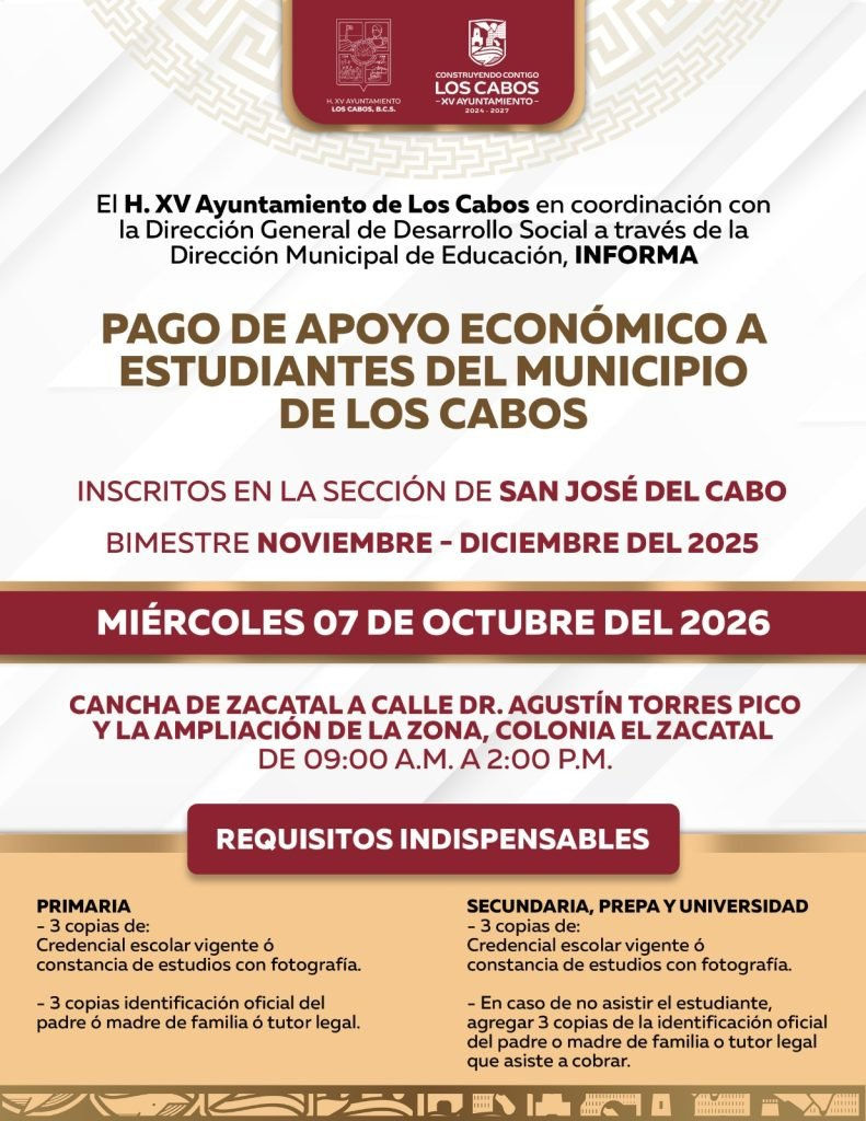 Financial Aid for Students in Los Cabos