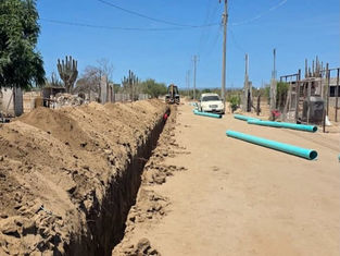 Avances en Infraestructura Sanitaria en La Paz: Ampliación La Pitahaya Recibe Nueva Red de Drenaje