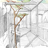 Bosquejo galerías - Casa Santa Clara