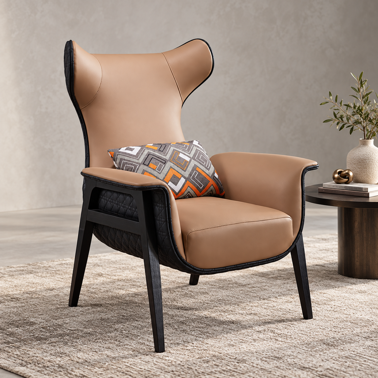 LOKA HERA 900 | Leather Swivel Lounge Chair