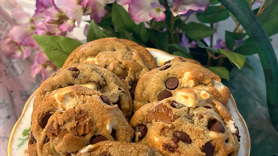 S'mores Cookie with Biscoff Pieces
