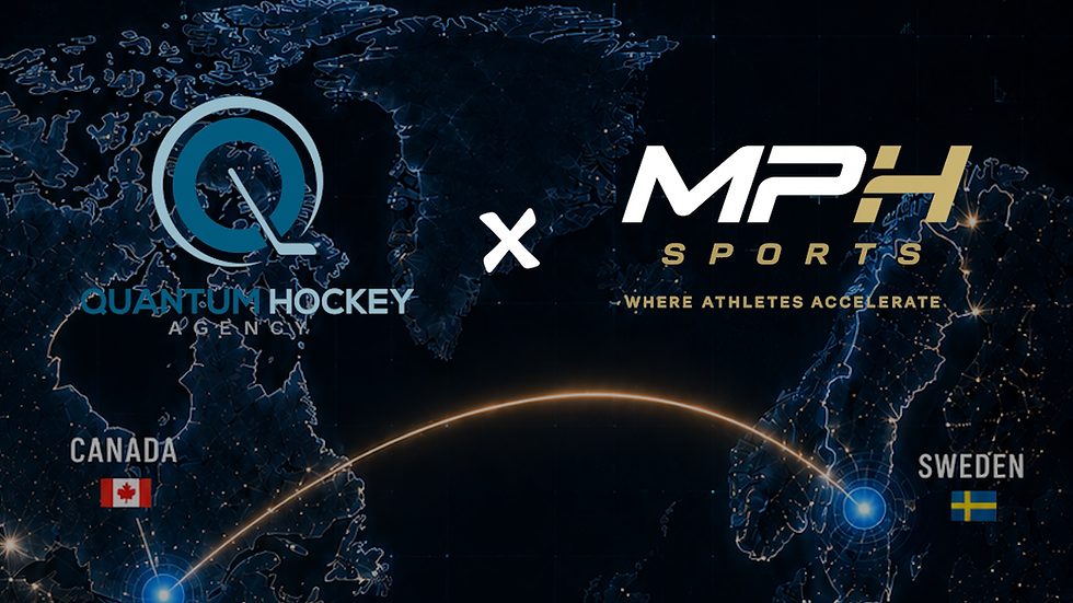 new partnership between MPH Sports och Quantum Hockey Agency Sweden Canada
