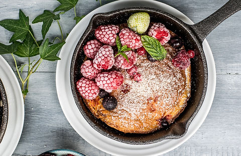 Frambozen pannenkoek