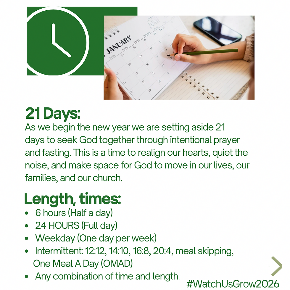 21 Days of Fasting
