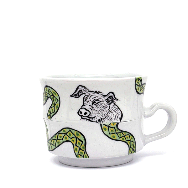 Thumbnail: 3. Zodiac Mug / pig & snake