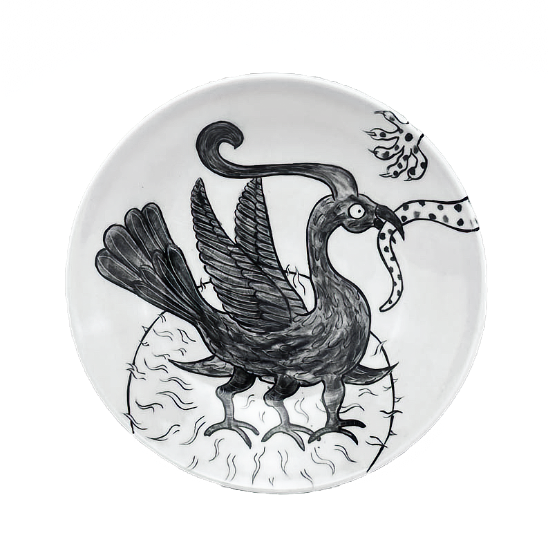 9.5" Cosmic Crow Bowl / black