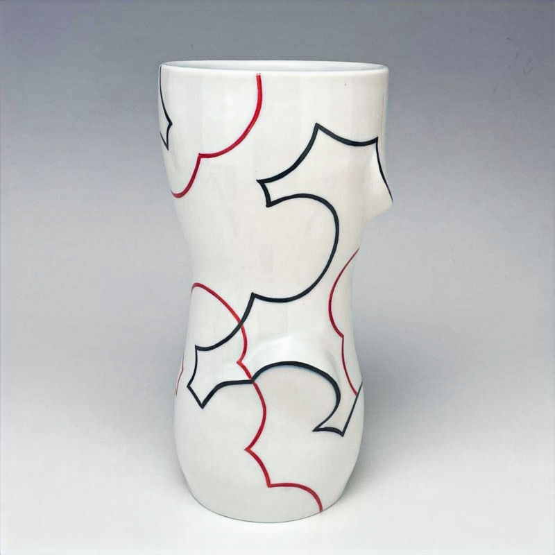 Thumbnail: Cloud Vase / red+black