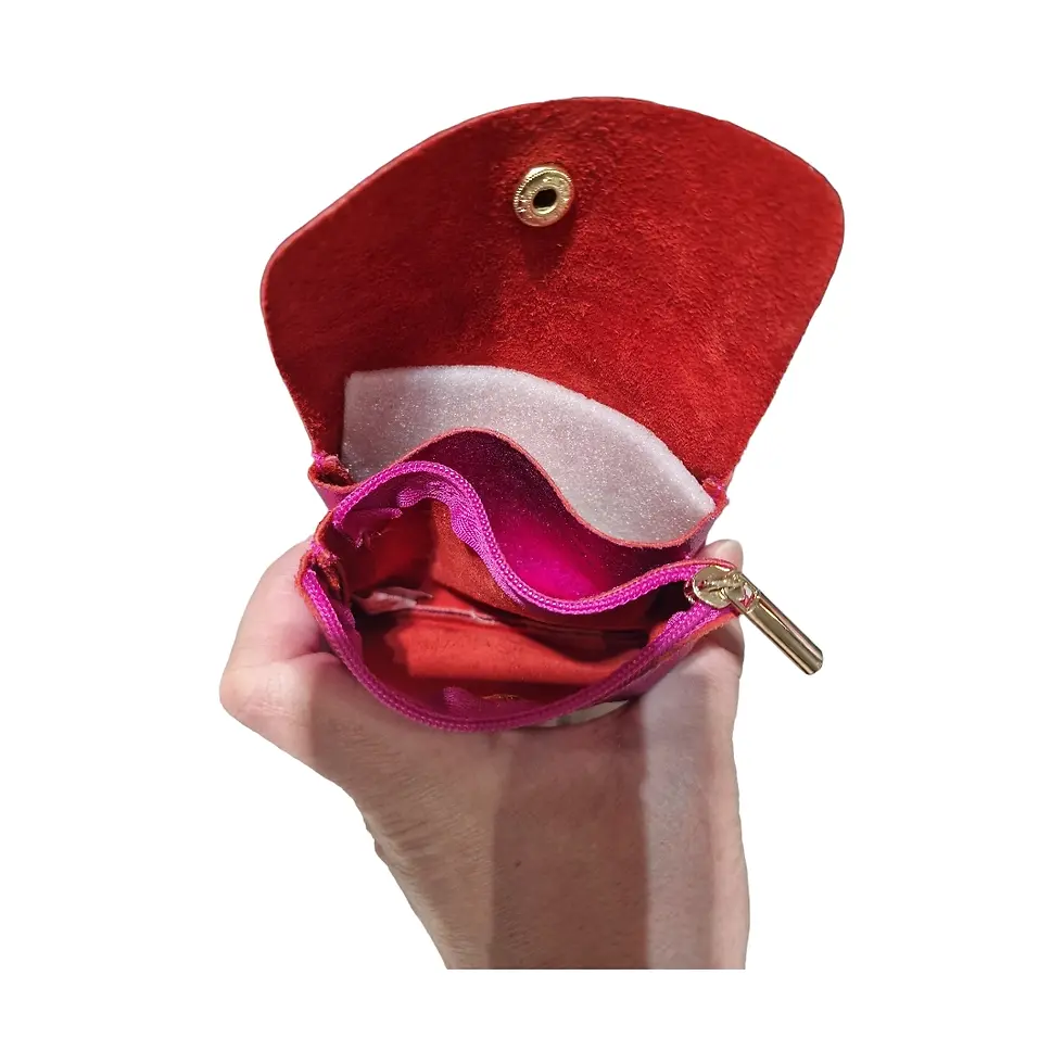 Miniatura: Monedero de piel purpurina 