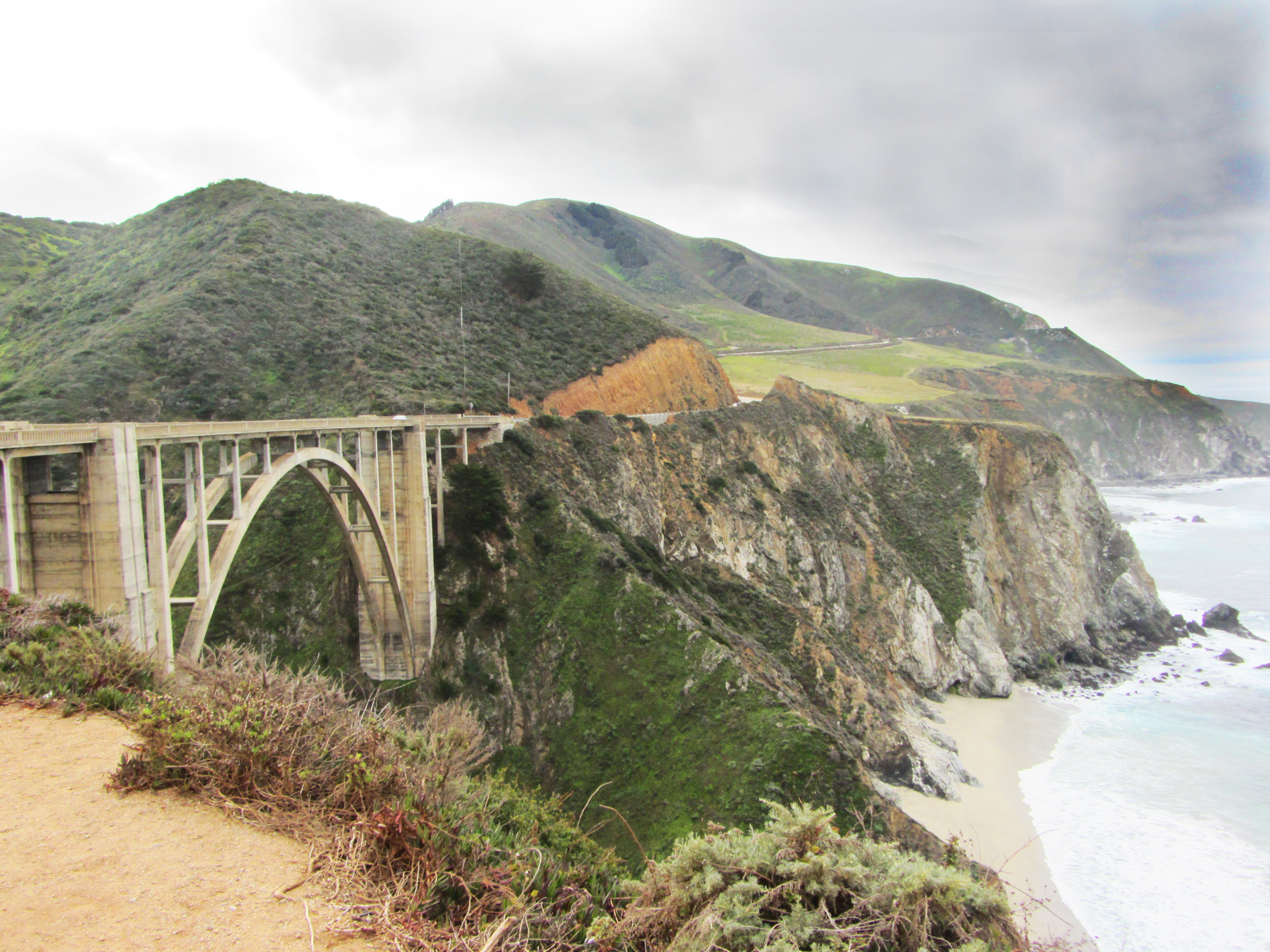 Bridge by the ocean Big Sur, CA