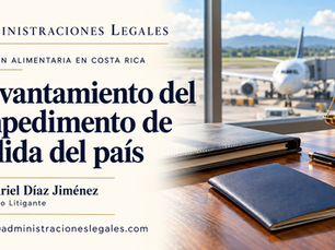 Levantamiento del impedimento de salida del país por pensión alimentaria en Costa Rica