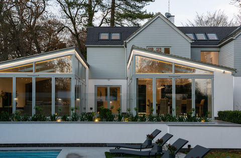 House extension and swimming pool in Tewin Woods, by Inhabit Architecture, Architects in Hertfordshire.
