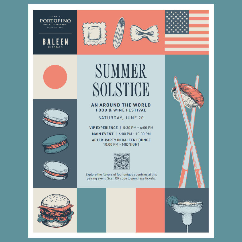 Portofino Hotel & Marina 3rd Annual Summer Solstice Around the World Food & Wine Festival
