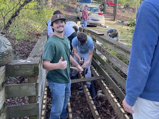 UGA Phi Delta Theta chapter supports ALS cause with deck repair project