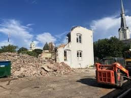 Demolition of historic Saye building underway