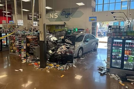 The immediate aftermath of the crash 