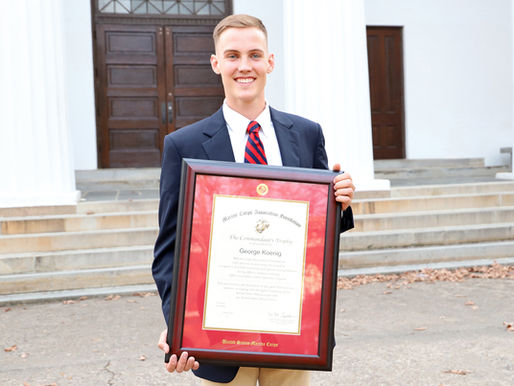 UGA senior earns top U.S. Marine Corps officer training award