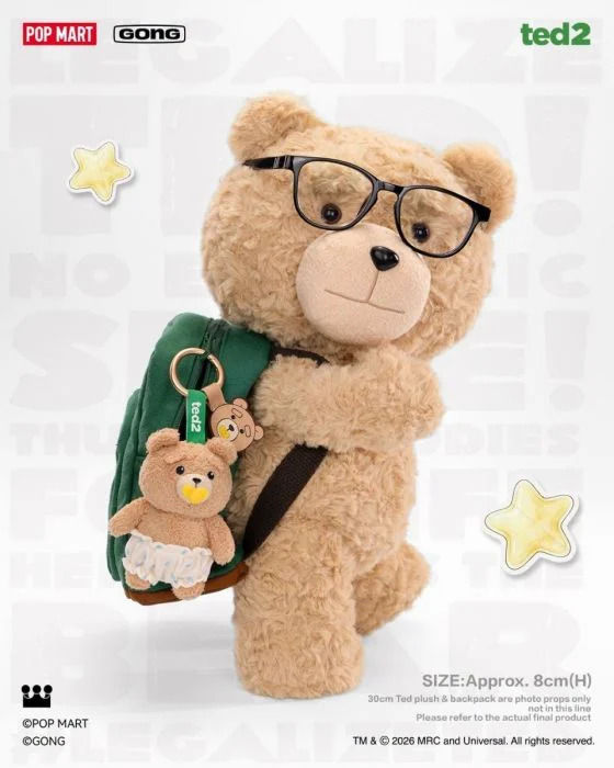 Thumbnail: POP MART Ted 2 - Baby Ted Action Plush Pendant