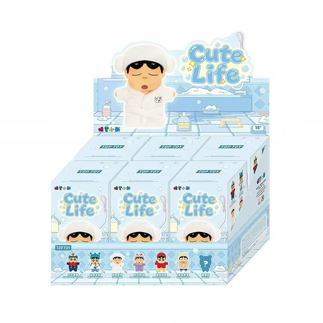 TOP TOY CRAYON SHINCHAN Cute Life Series Plush Charm Blind Box