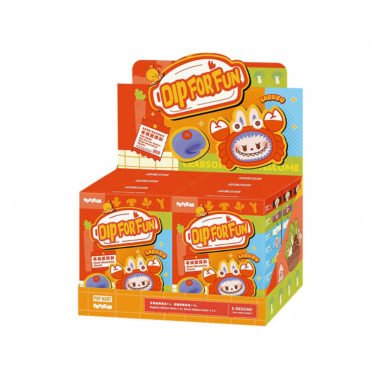 POP BEAN Dip For Fun Series Plush Decorative Button Blind Box