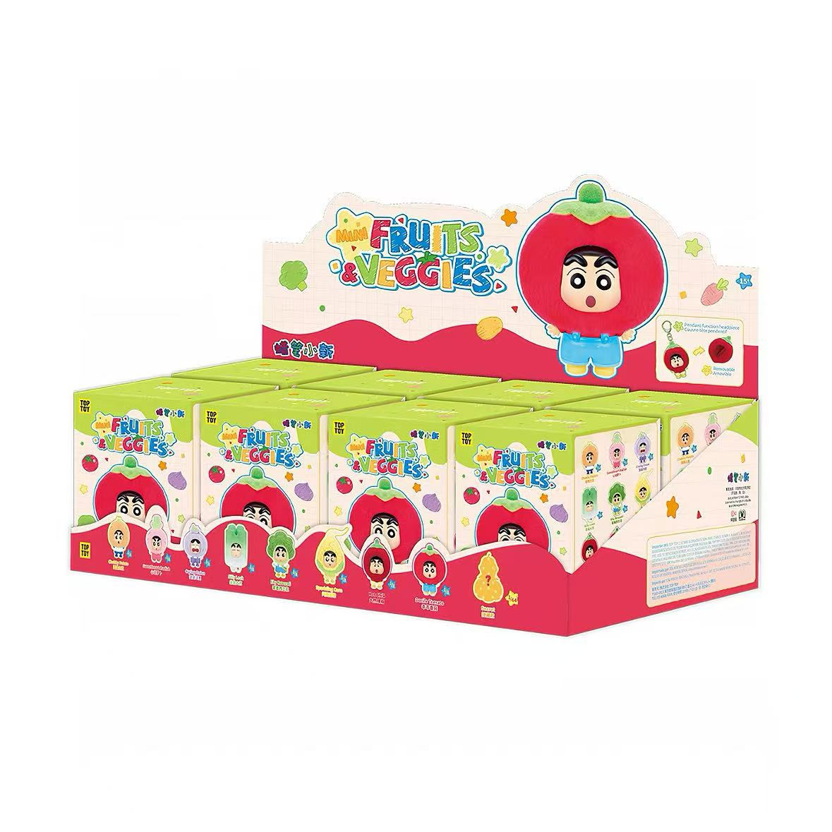 CRAYON SHINCHAN Mini Fruits & Veggies Series Pendant Blind Box